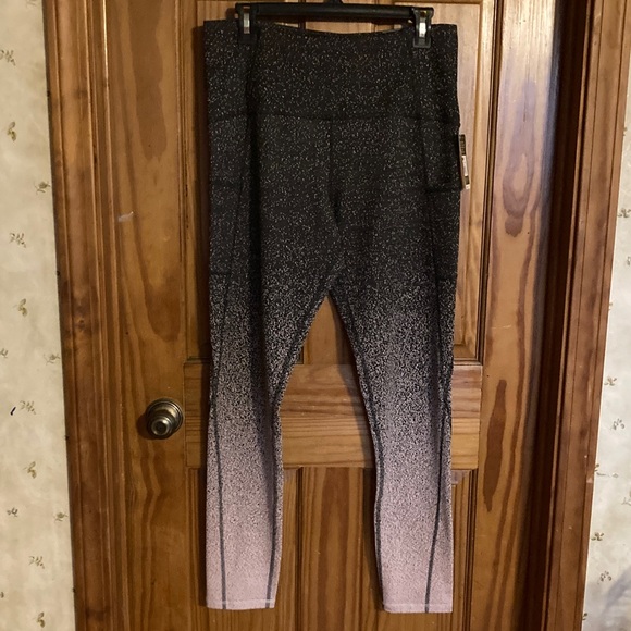 Champion Black and Pink Leggings - Picture 1 of 7